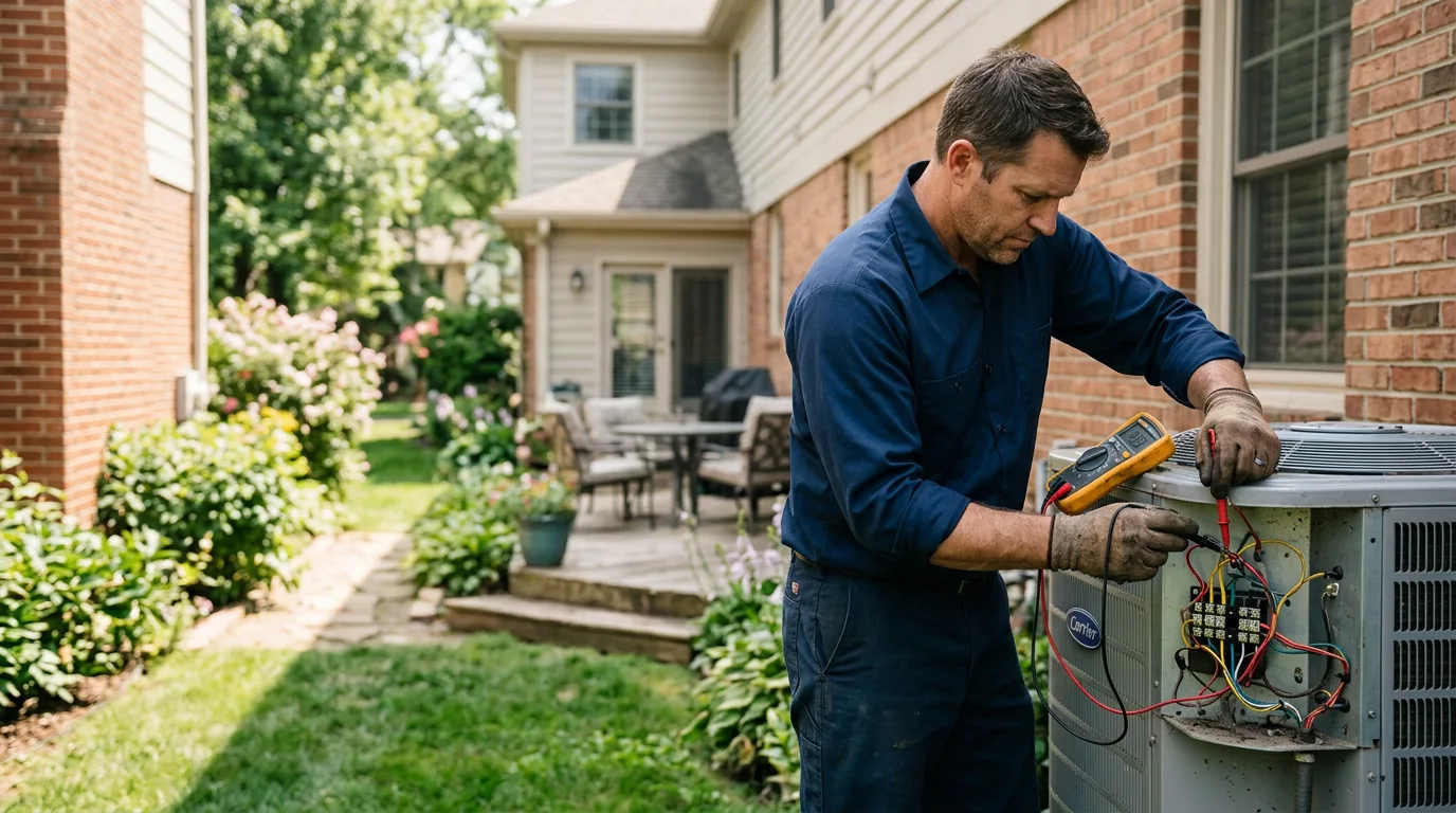 HVAC technician working near New Eagle, PA